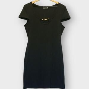 ASOS Design Ribbed Cut Out Mini Dress with Chain NWT